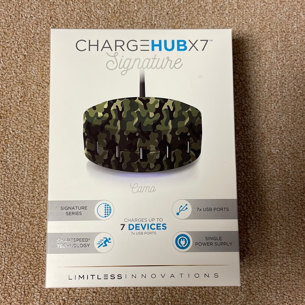 NWOT ChargeHubX7 Signature Camo
